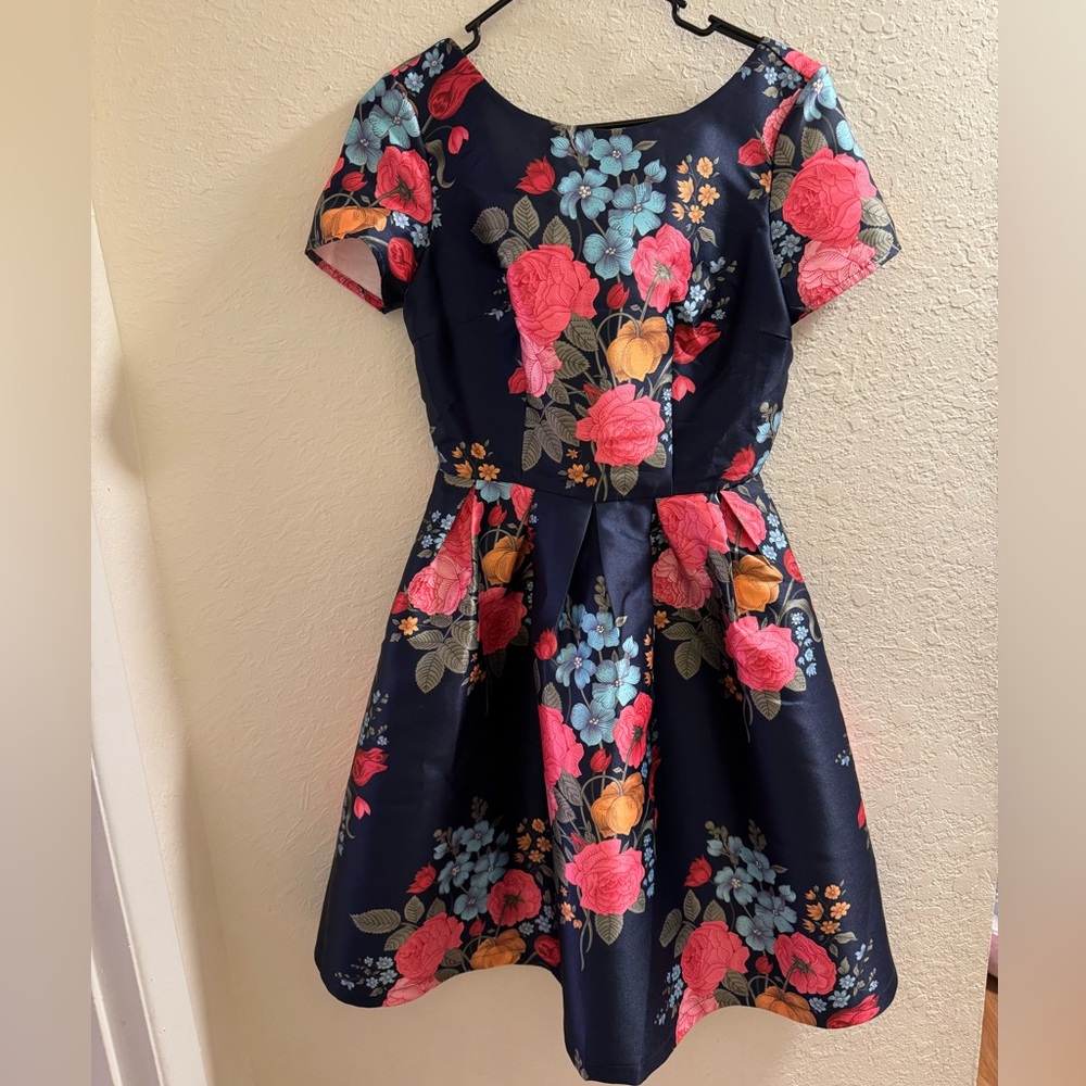 Chi Chi London - Blue and pink floral dress - UK 10 / US 6